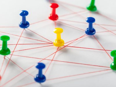 Network with pins